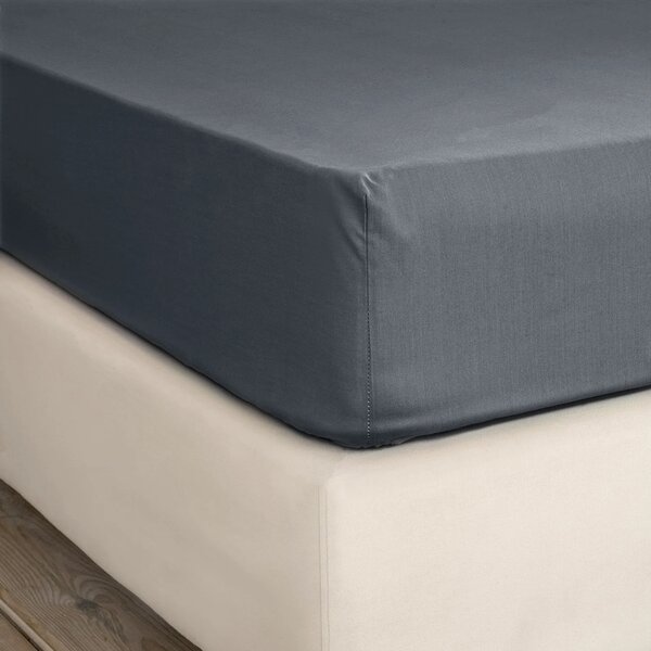 Σεντόνι Μονό Με Λάστιχο (100x200+32) Nima Unicolors SS24 Midnight Gray