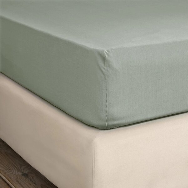 Σεντόνι Ημίδιπλο Επίπεδο (180x260) Nima Unicolors SS24 Rock Green