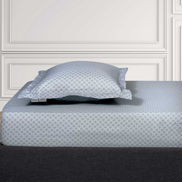 Σεντόνι Ημίδιπλο Με Λάστιχο (120x200+35) Greenwich Polo Club Loft Rhombus 2510 Grey