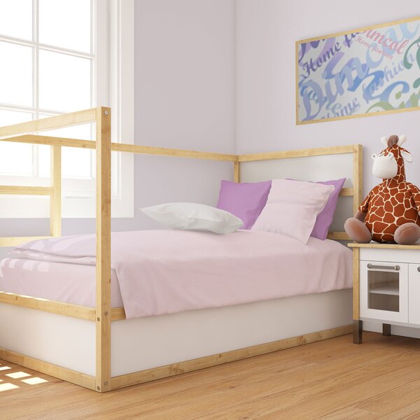 Σεντόνι Λίκνου Επίπεδο (80x110) Dimcol Solid 506 Light Purple