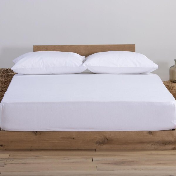 Σεντόνι Μακό Μονό Με Λάστιχο (100x200+30) Nef-Nef Homeware Jersey White