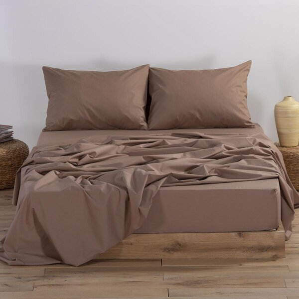 Σεντόνι Μονό Με Λάστιχο (100x200+30) Nef-Nef Homeware Basic Brown