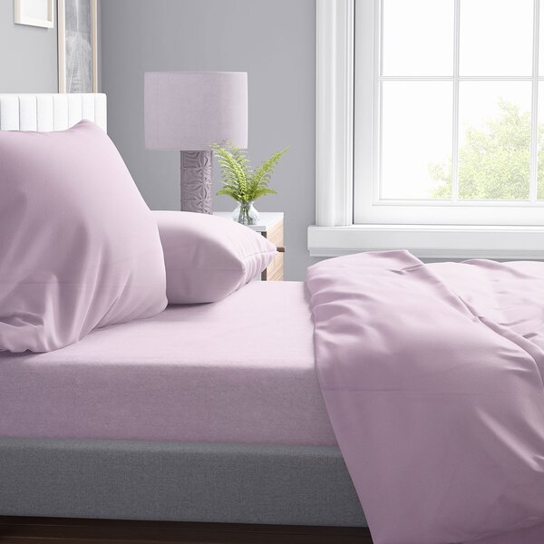 Σεντόνι Υπέρδιπλο Επίπεδο (220x240) Dimcol Solid 506 Light Purple