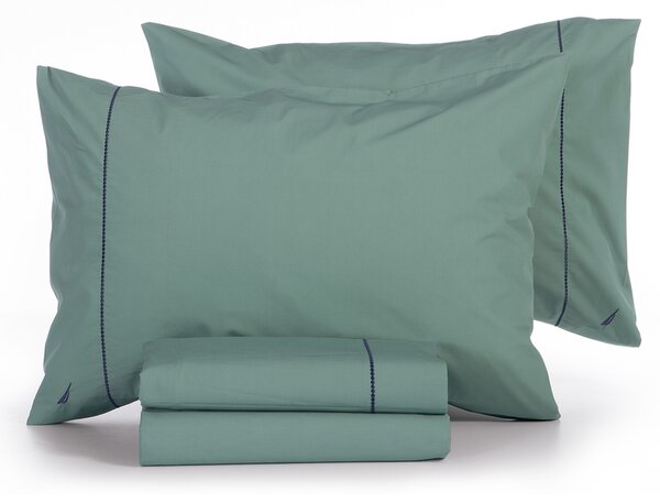 Σεντόνια Διπλά (Σετ) Nautica By Nef-Nef Homeware Nau Wave Solid Green