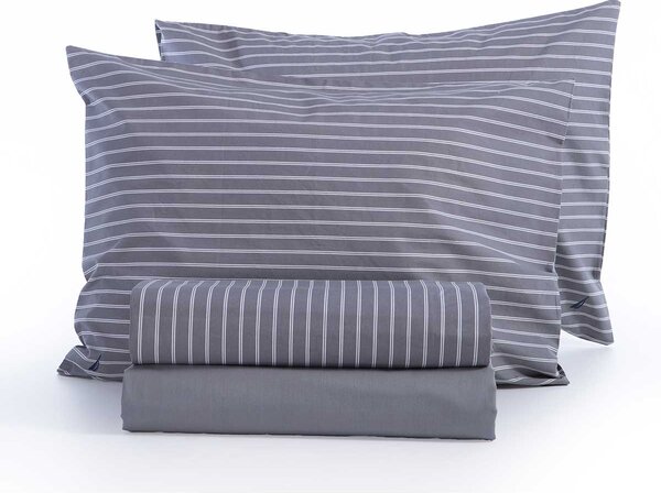 Σεντόνια Διπλά (Σετ) Nautica By Nef-Nef Homeware Nau Coast Grey