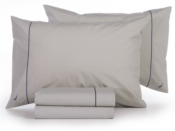 Σεντόνια Διπλά (Σετ) Nautica By Nef-Nef Homeware Nau Wave Solid Linen