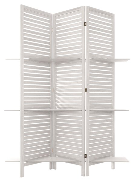 Παραβάν Με 3 Ράφια (120.5x37x170) A-S White 157120A