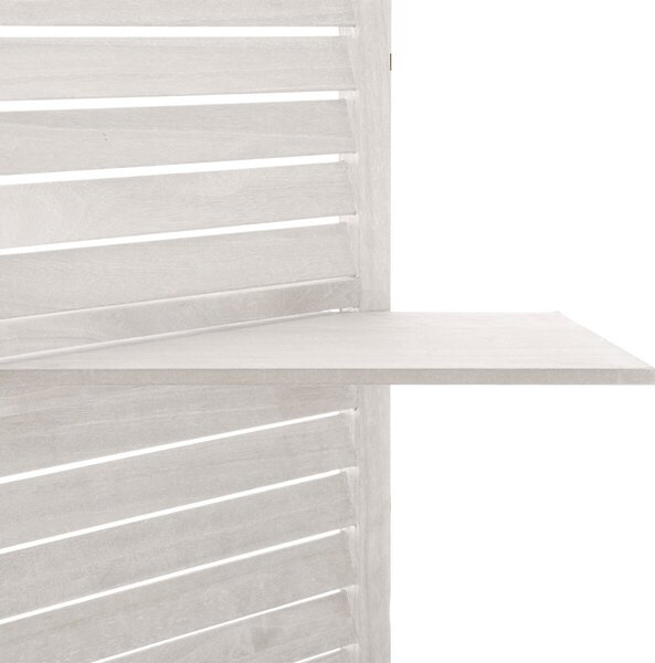 Παραβάν Με 3 Ράφια (120.5x37x170) A-S White 157120A