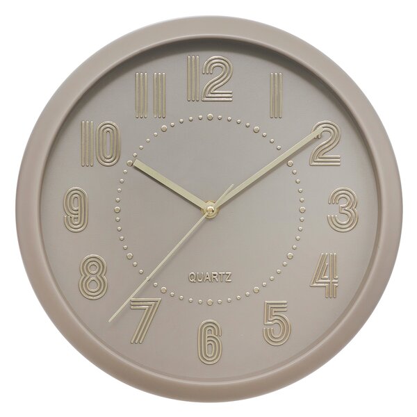Ρολόι Τοίχου (Φ30) A-S Alizee Taupe 212933A