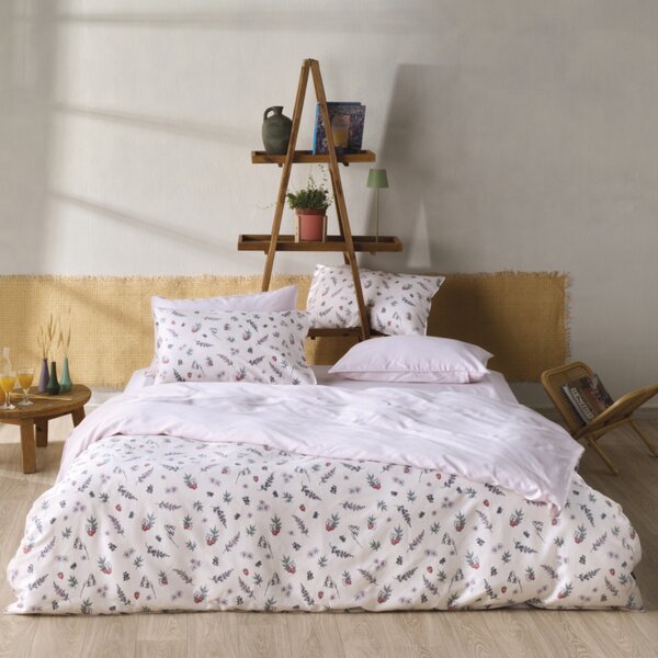 Κουβερλί Υπέρδιπλο (230x250) 2 Όψεων Kentia Stylish Frutilla 14 Pink
