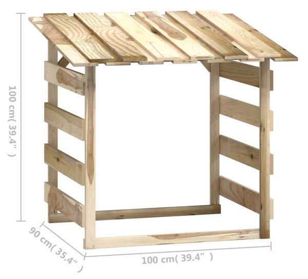 VidaXL Πέργκολες με Οροφή 4 τεμ. 100x90x100 εκ. από Εμποτισμένο Πεύκο