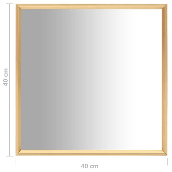 VidaXL Καθρέφτης Χρυσός 40 x 40 εκ