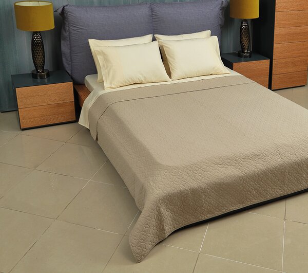 Κουβερλί Υπέρδιπλο (230x250) Vesta 4002 Beige