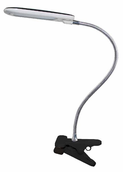 Πορτατίφ LED Με Κλιπ Aca Baz 15205LEDBKC Black