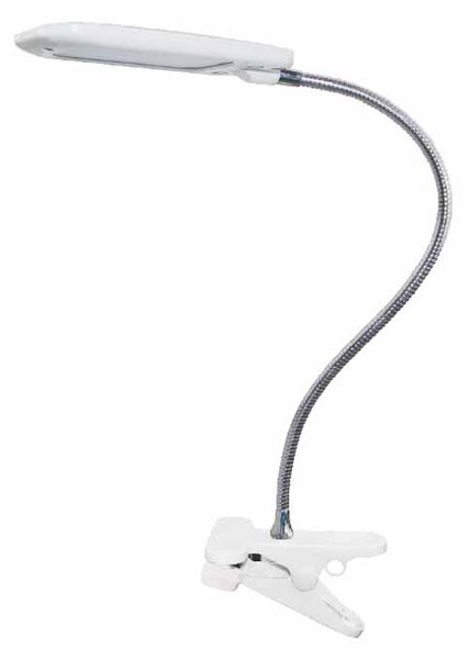 Πορτατίφ LED Με Κλιπ Aca Baz 15205LEDWHC White
