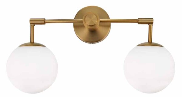 Φωτιστικό Πλαφονιέρα Aca Thetis V360502W Brass