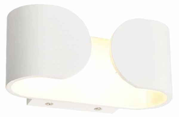 Απλίκα Τοίχου Led Aca Nephele L350494 White Matt