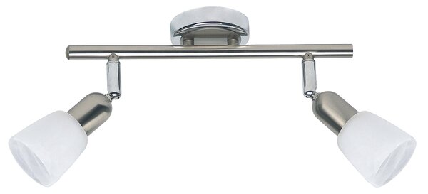 Σποτ Δίφωτο Brilliant Sofia 55313/77 Satin Nickel/Chrome