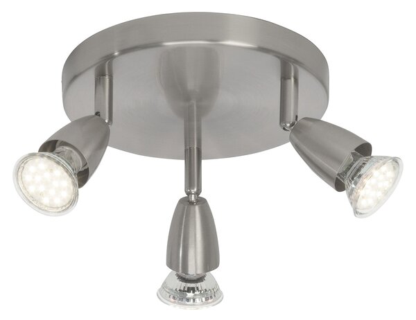 Σποτ Τρίφωτο Brilliant Amalfi G21534/13 Satin Nickel/Chrome