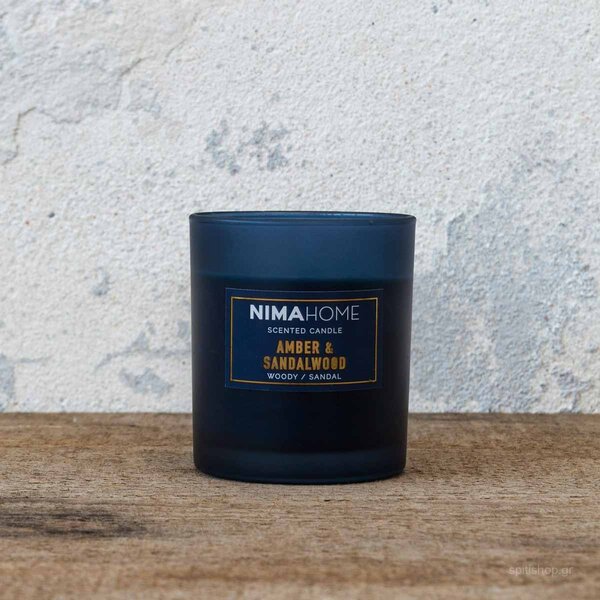 Αρωματικό Κερί 180gr Nima Aroma Amber & Sandalwood