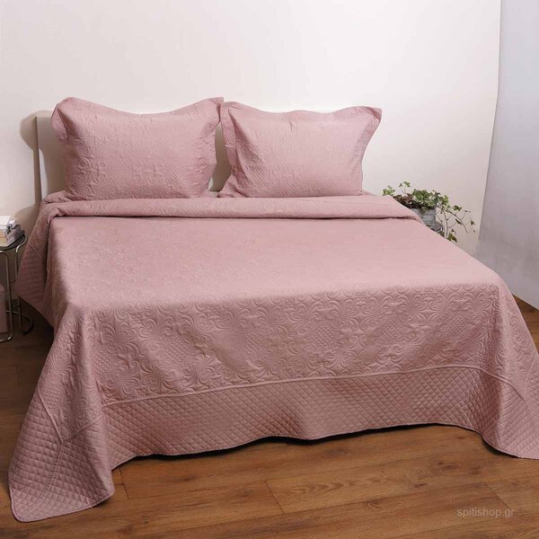 Κουβερλί Μονό (Σετ 160x240) Anna Riska Bedcover Olivia Blush Pink