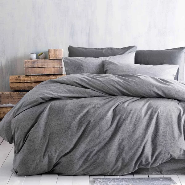 Σεντόνια Μονά (Σετ) Rythmos Diva Charisma Grey Γκρι ΜΕ ΛΑΣΤΙΧΟ 105x205+25