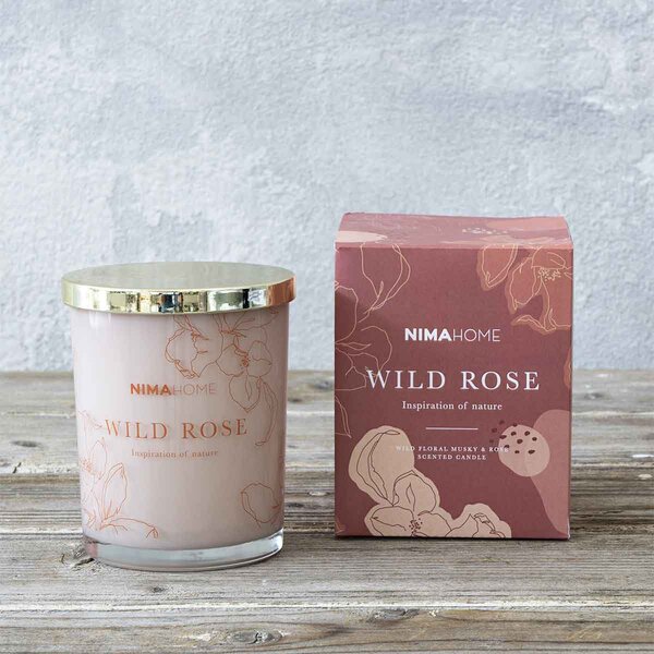 Αρωματικό Κερί 160gr Nima Aroma Wild Rose