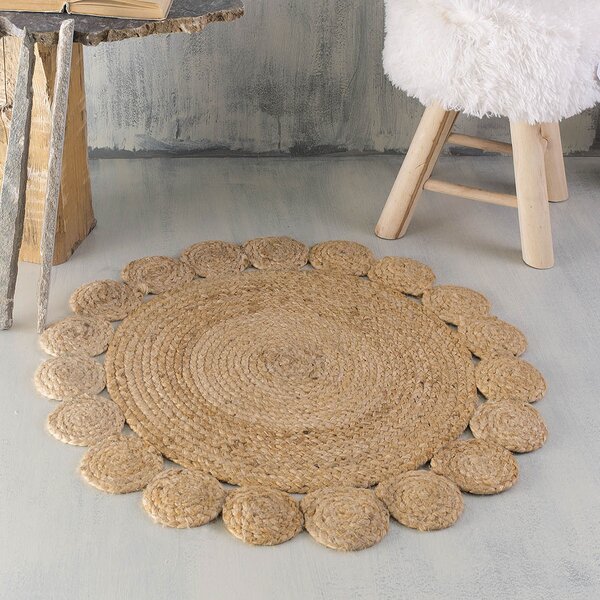 Στρογγυλό Χαλί All Season (Φ120) Rythmos Rattan Flower