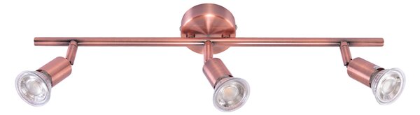 Σποτ Τρίφωτο Homelighting Saba 77-3548 Copper