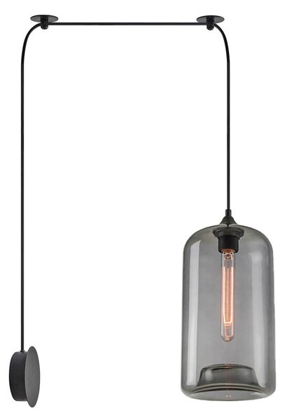 Απλίκα Τοίχου Homelighting Feint 77-8899 Smoked Glass