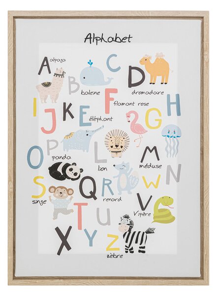 Πίνακας Με Κορνίζα (30x2.5x40) A-S Alphabet 195860