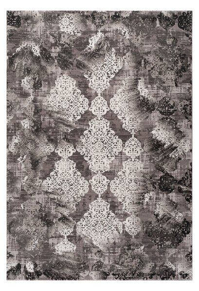 Χαλί (160x230) Polcarpet Damask 9377 Grey Black