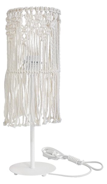 Πορτατίφ Heronia Macrame 01 Handmade 31-1118 Rope/White