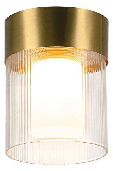 Φωτιστικό Πλαφονιέρα Led Dimmable Zambelis 23017 Gold Matt