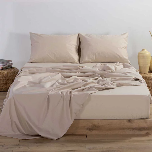 Ζεύγος Μαξιλαροθήκες (52x72) Nef-Nef Homeware Basic Μπεζ