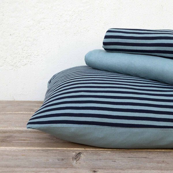 Σεντόνια Μακό Υπέρδιπλα (Σετ) Nima Bed Linen Suave SS2021 DARK BLUE