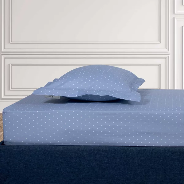 Ζεύγος Μαξιλαροθήκες Oxford (50x70) Greenwich Polo Club Loft Dots Γαλάζιο