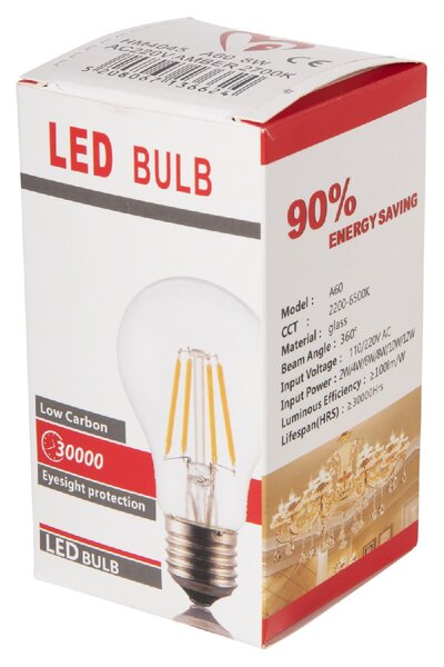 ΛΑΜΠΤΗΡΑΣ HM4045 LED FILAMENT 8W E27 3000K GOLD DIMMABLE