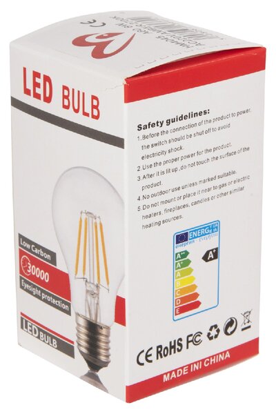 ΛΑΜΠΤΗΡΑΣ HM4045 LED FILAMENT 8W E27 3000K GOLD DIMMABLE