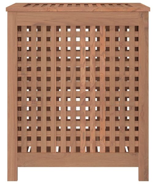 Καλάθι Άπλυτων 50x35x60 εκ. από Μασίφ Ξύλο Teak - Καφέ