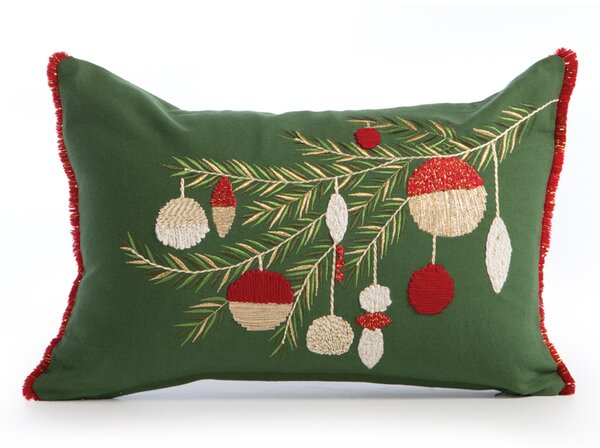 Χριστουγεννιάτικο Μαξιλάρι (30x45) Nef-Nef Homeware Noel Verde Green/Red