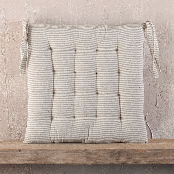 Μαξιλάρι Καρέκλας (40x40) Rythmos Trype Beige Striped