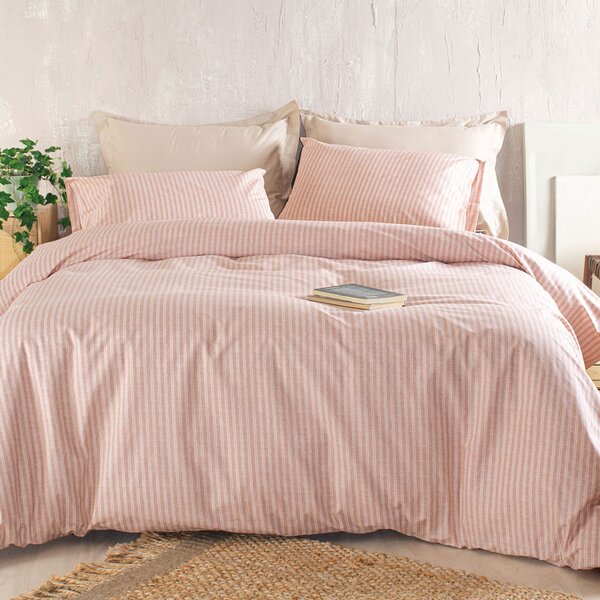 Σεντόνια Μονά (Σετ) Rythmos Next Masters Pink Ροζ Χωρίς Λάστιχο 160x260