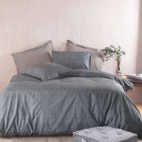 Σεντόνια Υπέρδιπλα (Σετ) Rythmos Diva Pacify Grey Γκρι Με Λάστιχο 160x205+25
