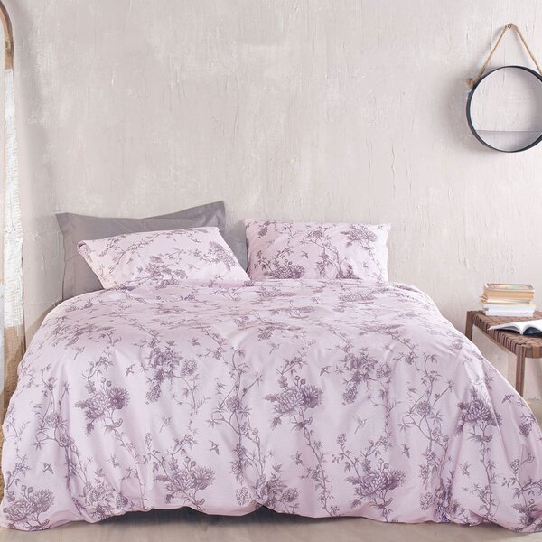 Σεντόνια Μονά (Σετ) Rythmos Next Aurora Purple Λιλά Με Λάστιχο 105x205+25