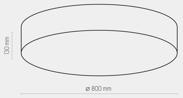 Φωτιστικό οροφής RONDO 6xE27/15W/230V δ. 80 cm μαύρο