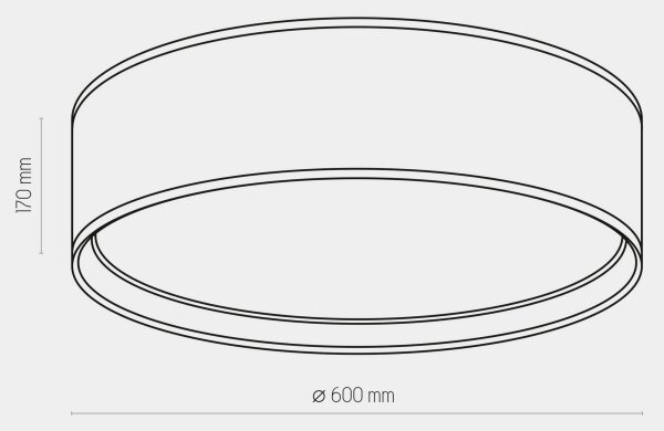 Φωτιστικό οροφής BILBAO 4xE27/15W/230V δ. 60 cm καφέ/χρυσό