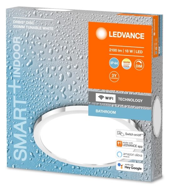 Ledvance - LED Dimmable φωτιστικό μπάνιου SMART+ DISC LED/18W/230V Wi-Fi