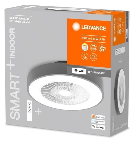 Ledvance -LED Dimmable φωτιστικό με ανεμιστήρα SMART+ LED/38W/230V Wi-Fi + RC