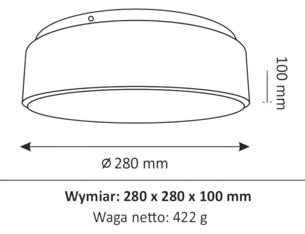 LED Φωτιστικό οροφής μπάνιου RENE LED/15W/230V IP44 λευκό